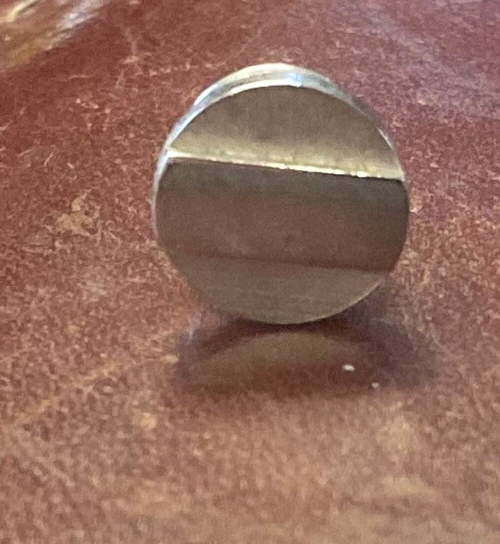 VTG men's Silver Tone Tie Pin, Deco Style